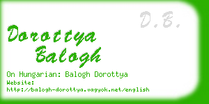 dorottya balogh business card